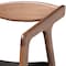 Baxton Studio Harland Mid-Century Modern Black Faux Leather Upholstered and 2-Piece Wood Dining Chair Set Set of 2 188-11679-ZORO - alternate 2